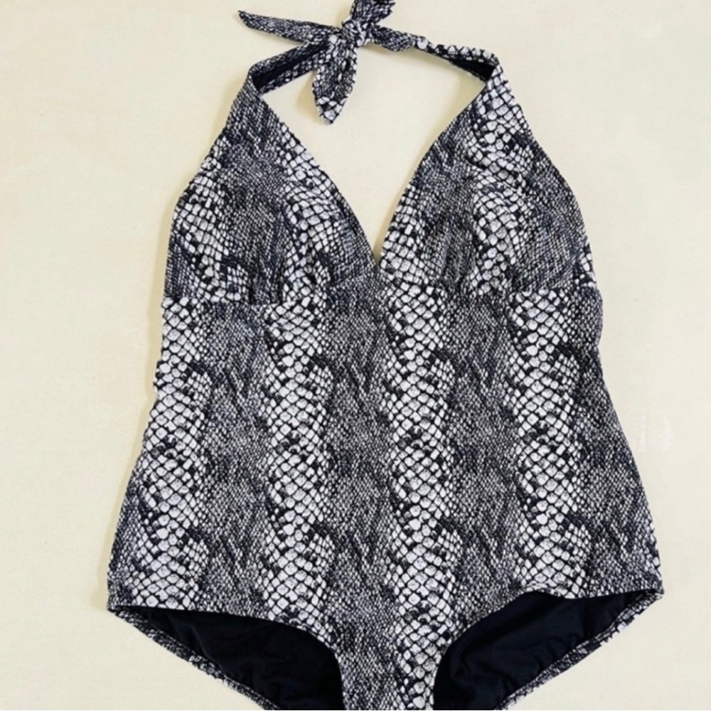 Catalina Snake Print One Piece Swimsuit 1X